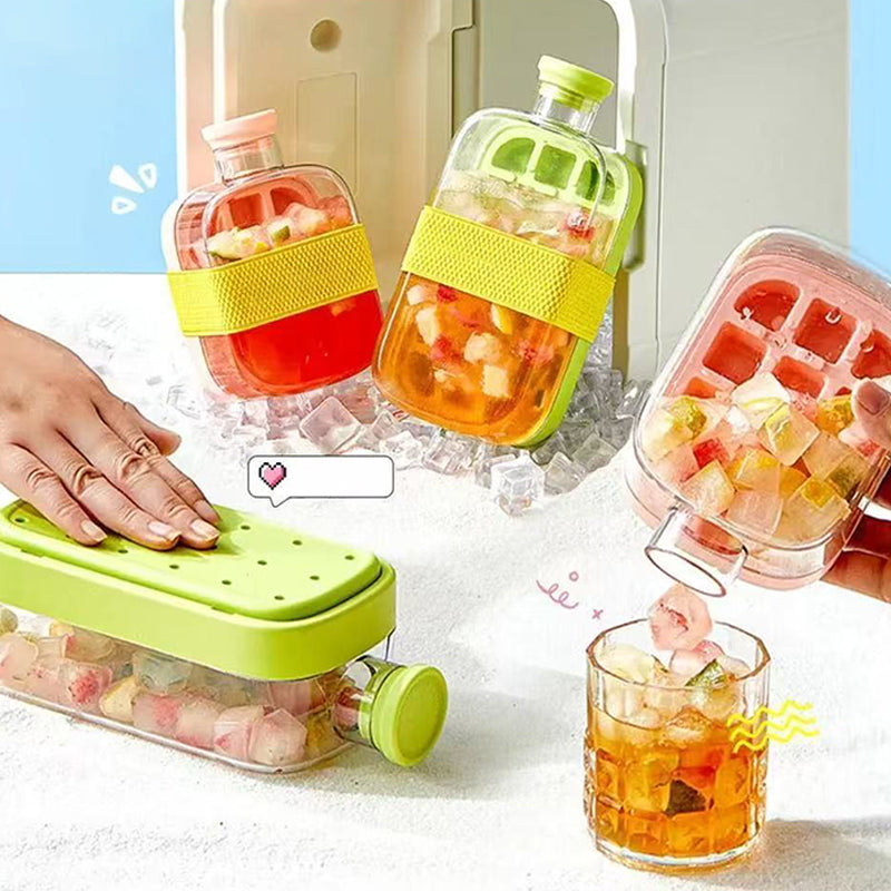 2-in-1 Ice Cube Tray with Bottle